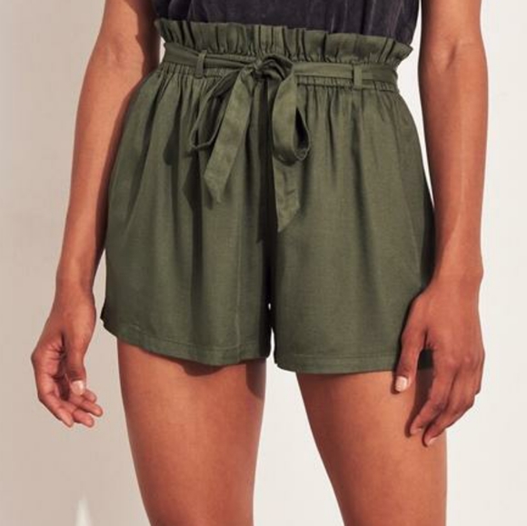 paper bag shorts hollister